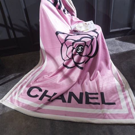 pink chanel blanket|luxury blanket chanel.